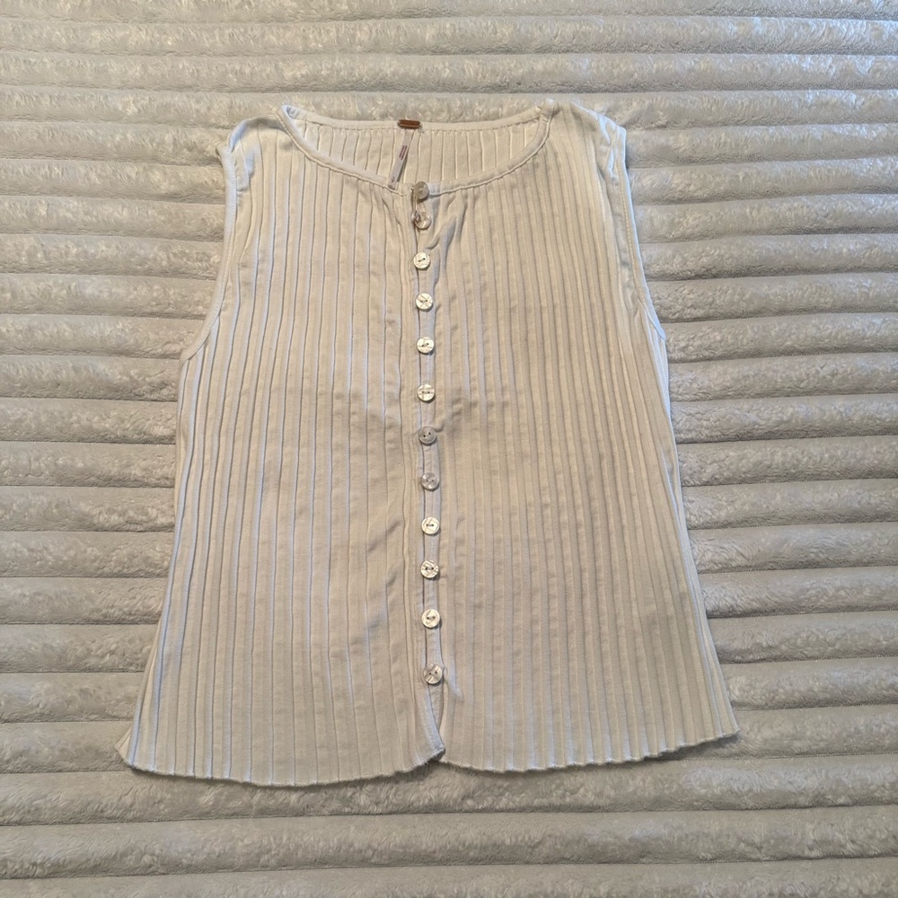 Free People Tilly Vest in Ivory